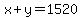 x%2By=1520