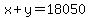 x%2By=18050
