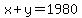 x%2By=1980