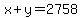 x%2By=2758