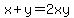 x%2By=2xy