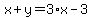 x%2By=3%2Ax-3