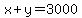 x%2By=3000
