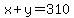 x%2By=310