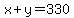 x%2By=330