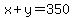 x%2By=350