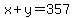 x%2By=357