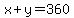 x%2By=360