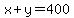 x%2By=400