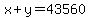 x%2By=43560