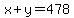 x%2By=478