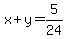 x%2By=5%2F24