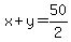 x%2By=50%2F2