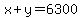 x%2By=6300