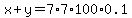 x%2By=7%2A7%2A100%2A0.1