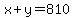 x%2By=810
