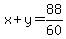 x%2By=88%2F60