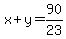 x%2By=90%2F23