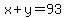 x%2By=93