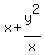 x%2By%5E2%2Fx