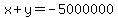 x%2By+=+-5000000