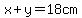 x%2By+=+18cm