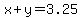 x%2By+=+3.25