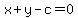 x%2By-c=0