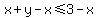 x%2By-x%3C=3-x