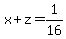 x%2Bz=1%2F16