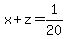 x%2Bz=1%2F20