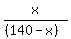 x%2F%28%28140-x%29%29