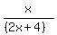 x%2F%28%282x%2B4%29%29