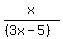 x%2F%28%283x-5%29%29