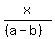 x%2F%28%28a-b%29%29
