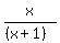 x%2F%28%28x%2B1%29%29