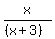 x%2F%28%28x%2B3%29%29