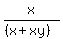 x%2F%28%28x%2Bxy%29%29