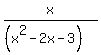 x%2F%28%28x%5E2-2x-3%29%29