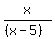 x%2F%28%28x-5%29%29