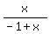 x%2F%28-1%2Bx%29