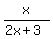 x%2F%282x%2B3%29