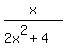 x%2F%282x%5E2%2B4%29