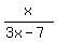 x%2F%283x+-+7%29