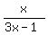 x%2F%283x-1%29