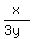 x%2F%283y%29