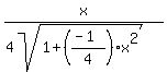 x%2F%284sqrt%281%2B%28%28-1%29%2F4%29x%5E2%29%29