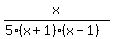 x%2F%285%28x%2B1%29%28x-1%29%29