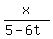 x%2F%285-6t%29