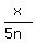 x%2F%285n%29